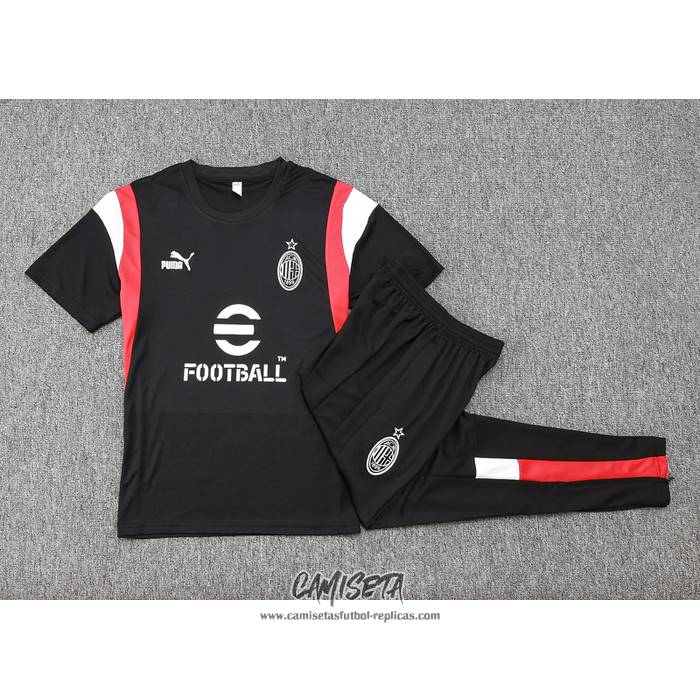 Chandal del AC Milan 2023-2024 Manga Corta Negro